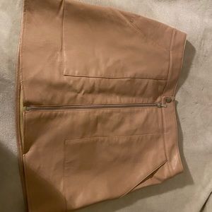 Bar 111 Pink Nude Leather Skirt